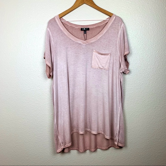 CG Sport Woman Tops - CG Sport Woman Jersey Knit Top Deep Blush 1X